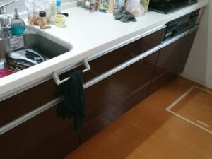 広島キッチン取付け隊　食洗機の無理やりリフォーム術　施工前